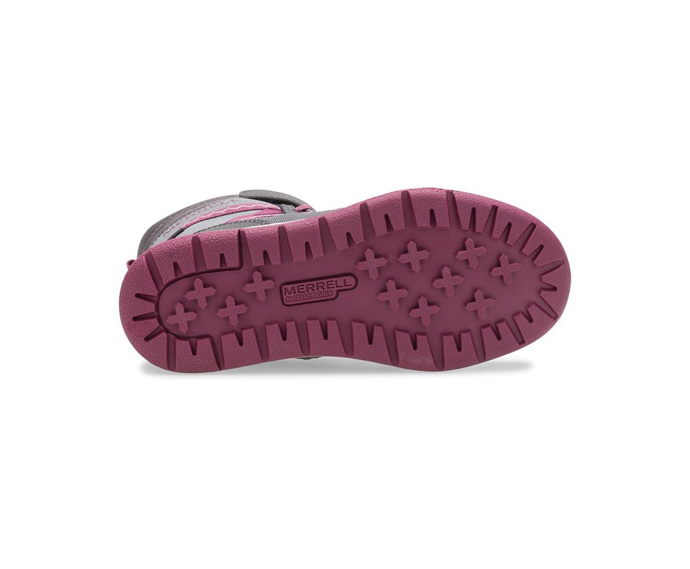 Botas Criança - Merrell Snow Crush 2.0 Waterproof - Cinzentas - QPJ850741